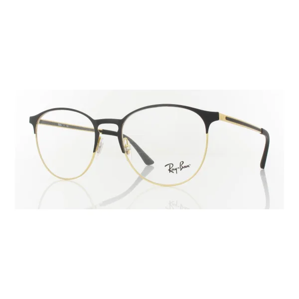 Ray Ban RX6375 2890 53 gold top in black