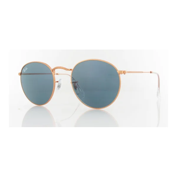 Ray Ban Round Metal RB3447 9202R5 50 rose gold / blue
