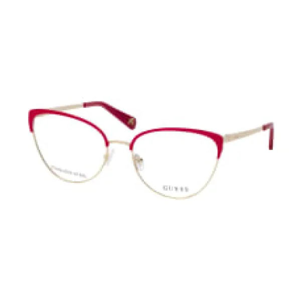 Guess GU 5217 068, inkl. Gläser, Cat Eye Brille, Unisex