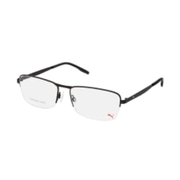 Puma PE 0132O 001, inkl. Gläser, Rechteckige Brille, Herren