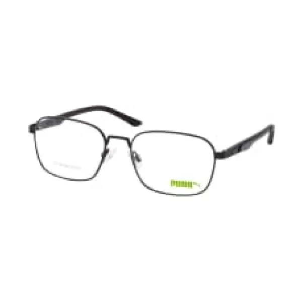 Puma PU 0374O 001, inkl. Gläser, Quadratische Brille, Herren