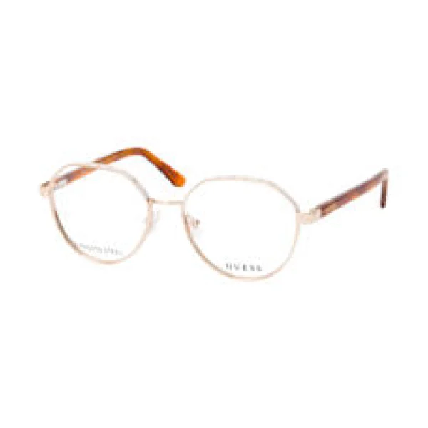 Guess GU 50124 032, inkl. Gläser, Runde Brille, Damen